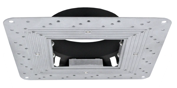 Elco Lighting EL4SFS LED Pex 4 Inch Square Adjustable Trimless Smooth Reflector Trim White Finish
