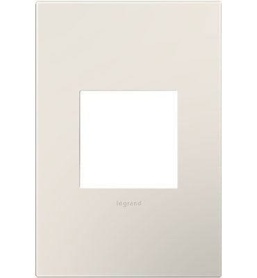 adorne® Satin Light Almond One-Gang Screwless Wall Plate