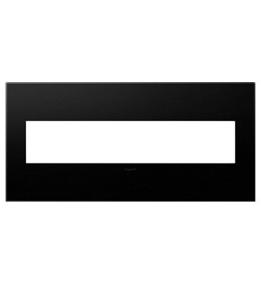 adorne® Graphite Five-Gang Screwless Wall Plate with Microban®