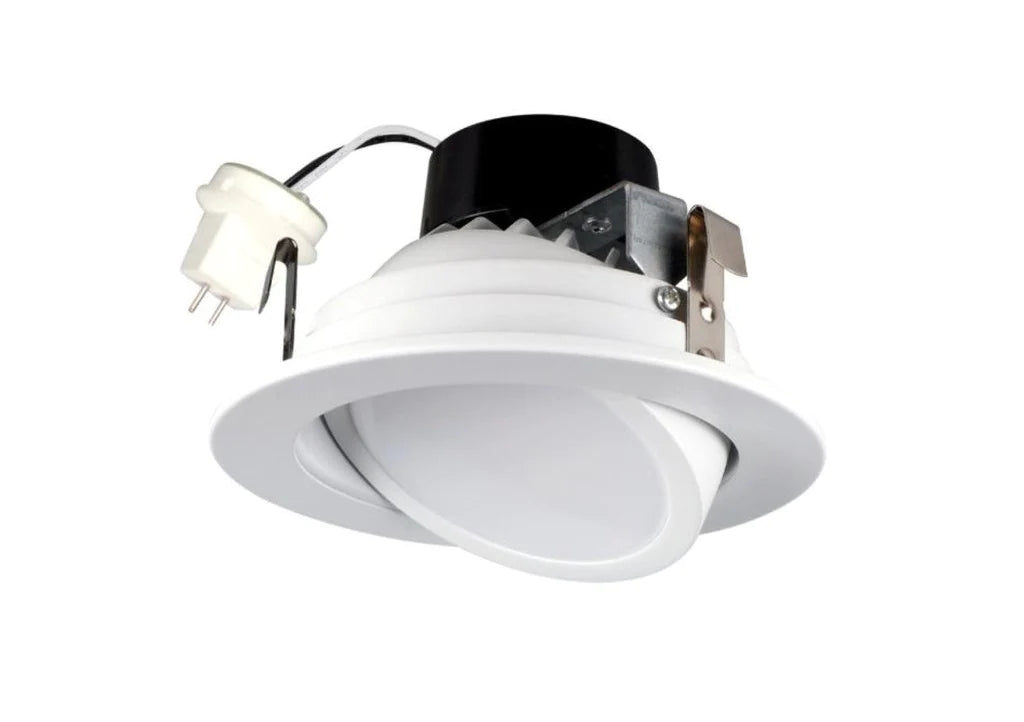 LS2-LV4″WH-3K LED 4 Inch Bi Pin Gimbal Low Voltage Adjustable 3K White Finish