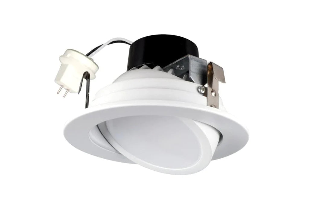 LS2-LV4″WH-5K LED 4 Inch Bi Pin Gimbal Low Voltage Adjustable 5K White Finish