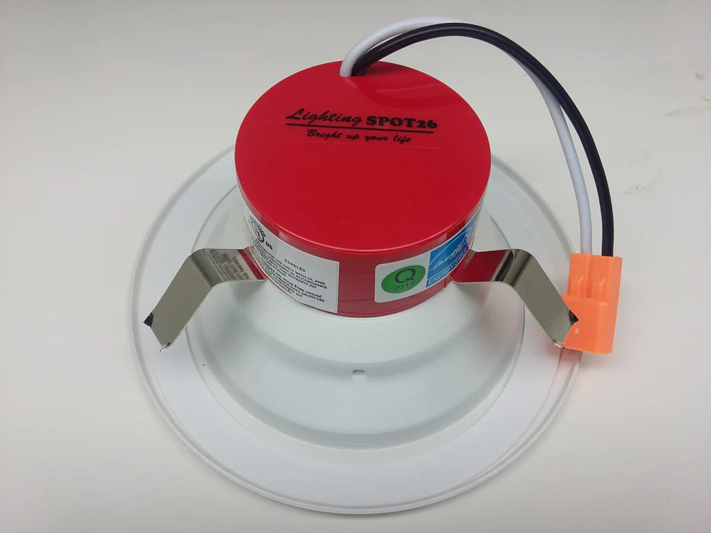 LSL-403EN-27K LED Retrofit round baffle dimmable 4 Inch Downlight 11W 2700K White Finish