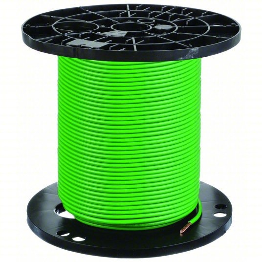 WIRE #6 STRANDED GREEN THHN