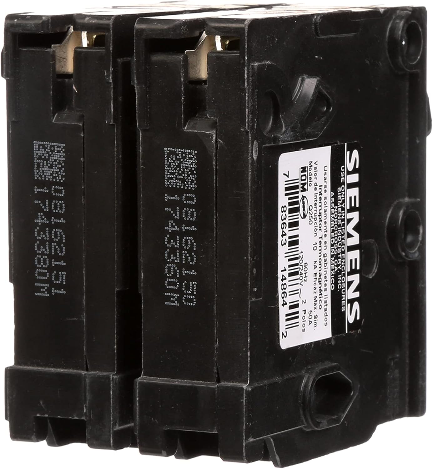 Breakers 50 A Q250 double Pole QP