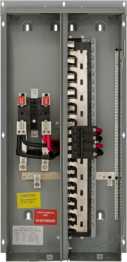Siemens MC2040B1200EFC 20 Space 40 Circuit 200-Amp Flush Mount Meter Load Center Combination with Ring Type Cover