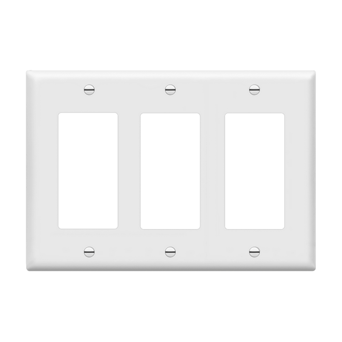 Decorator/GFCI Three-Gang Wall Plate