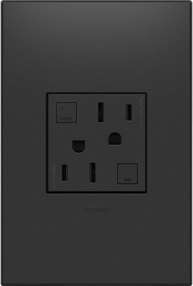 adorne® 15A Tamper-Resistant Self-Test GFCI Outlet