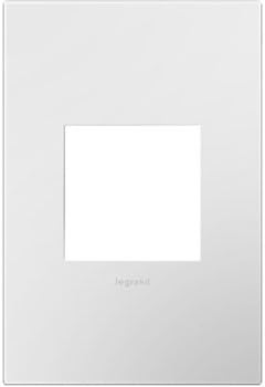 adorne® Gloss White One-Gang Screwless Wall Plate with Microban®