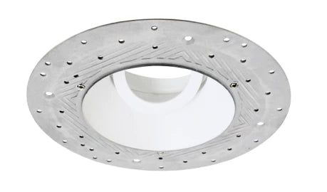 Elco EL4SFR Koto Contemporary 4 Inch Round Adjustable Smooth Recessed Light Spackle Frame Trimless Smooth Reflector Trim
