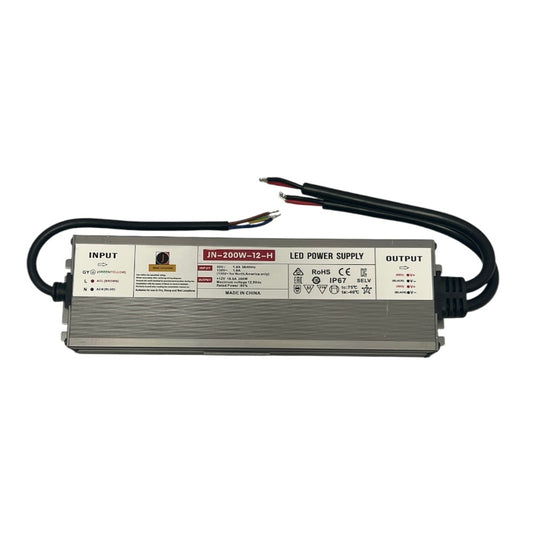 JN173 LED TRANSFORMER NON-DIM 12V-200W IP67