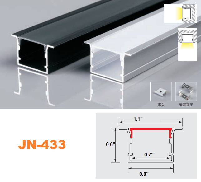 LED Aluminum Channel JN-433