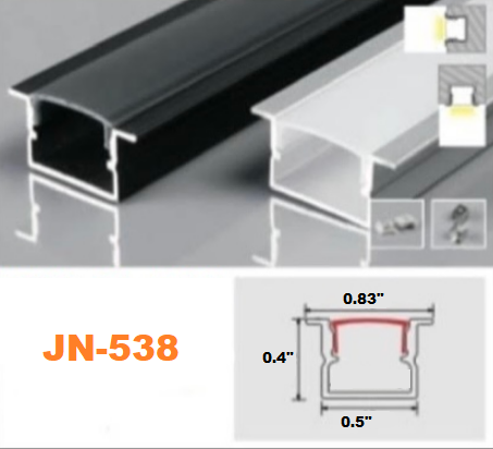 LED Aluminum Channel 10FT JN-538