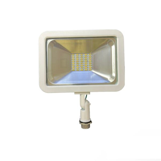 30W CSFL LED Flood Light Outdoor, 120V, 900 LUMENS PER WATT, 3000K-5000K, Knuckle Mount LED Security Lights, Long Lifespan 50,000 Hours, Waterproof Floodlights for House, Yard, Garage, Garden