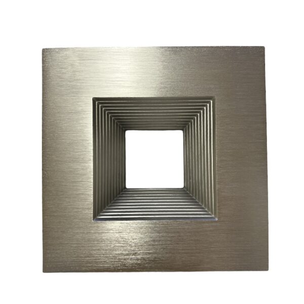 JN119 6"INCH TRIM BRUSHED NICKEL SQUARE BAFFLE