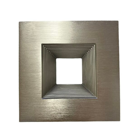 JN119 6"INCH TRIM BRUSHED NICKEL SQUARE BAFFLE