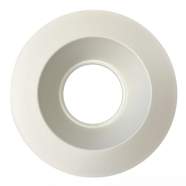JN119 6"INCH TRIM WHITE ROUND SMOOTH