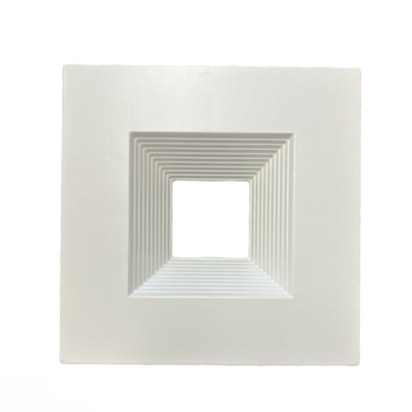JN119 6"INCH TRIM WHITE SQUARE BAFFLE