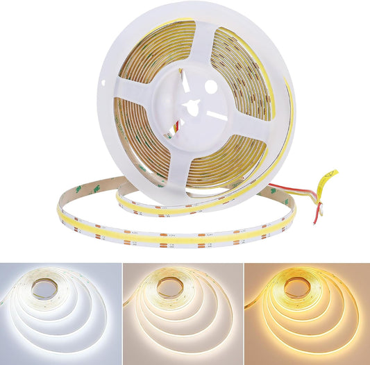 LED STRIP COB LIGHT 3.5W PER FT 16.5 FEET 24/12V DC