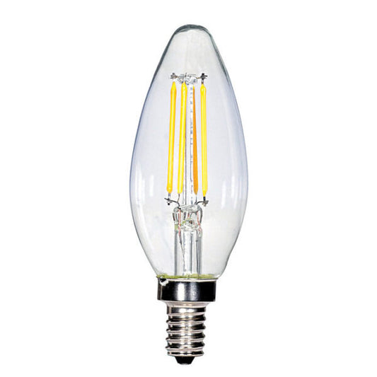 JN163 LED CANDLE LIGHT OPTO CLEAR 3W 2700K 120V