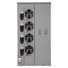 Uni-PAK 4-Gang 400 Amp Ring Style Multi-Family Metering 125 Amp Branch
