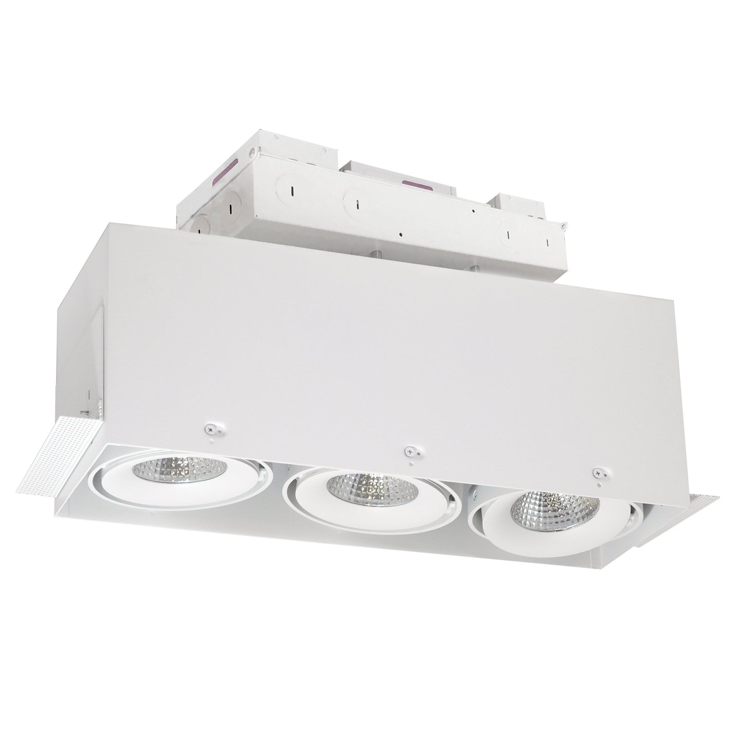 Nora NMRTLG-13 Trimless Three Head LED Multiple Lighting System 0-10V Dimming, 129-277V