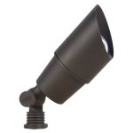 SPB01 Brass LED 5W Cast Brass Spot Light With ABS Ground Stake 12V AC / DC Dark Brass Finish