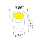 UNA07 Heavy Duty Cast Aluminum In-Ground Light Black Finish