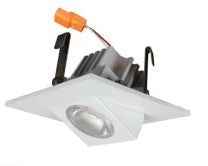 LSL-2-247-4K LED 2 Inch 9W Recessed Lighting Dimmable Square Adjustable Trim 4000K