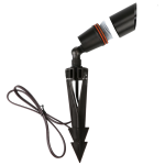 SPB01 Brass LED 5W Cast Brass Spot Light With ABS Ground Stake 12V AC / DC Dark Brass Finish