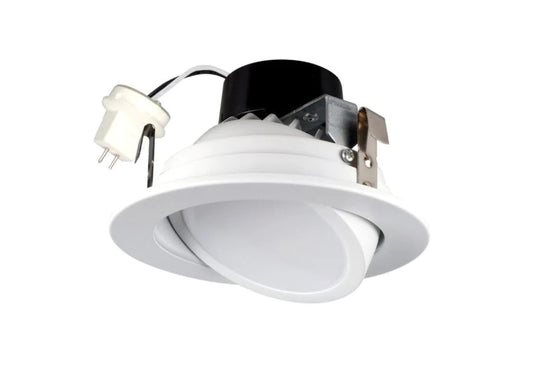 LS2-LV4″WH-3K LED 4 Inch Bi Pin Gimbal Low Voltage Adjustable 3K White Finish