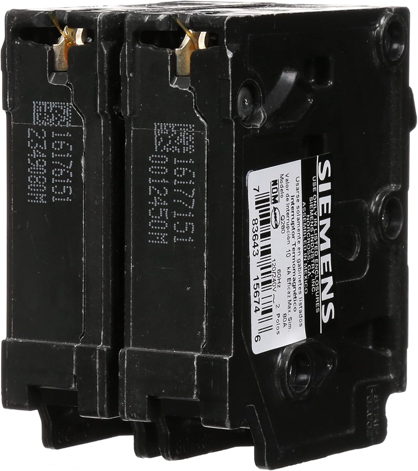 Breakers 80A Siemens Q280 double Pole QP