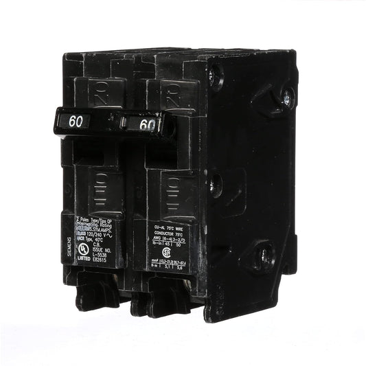 Breakers 60 A Q260 double Pole QP