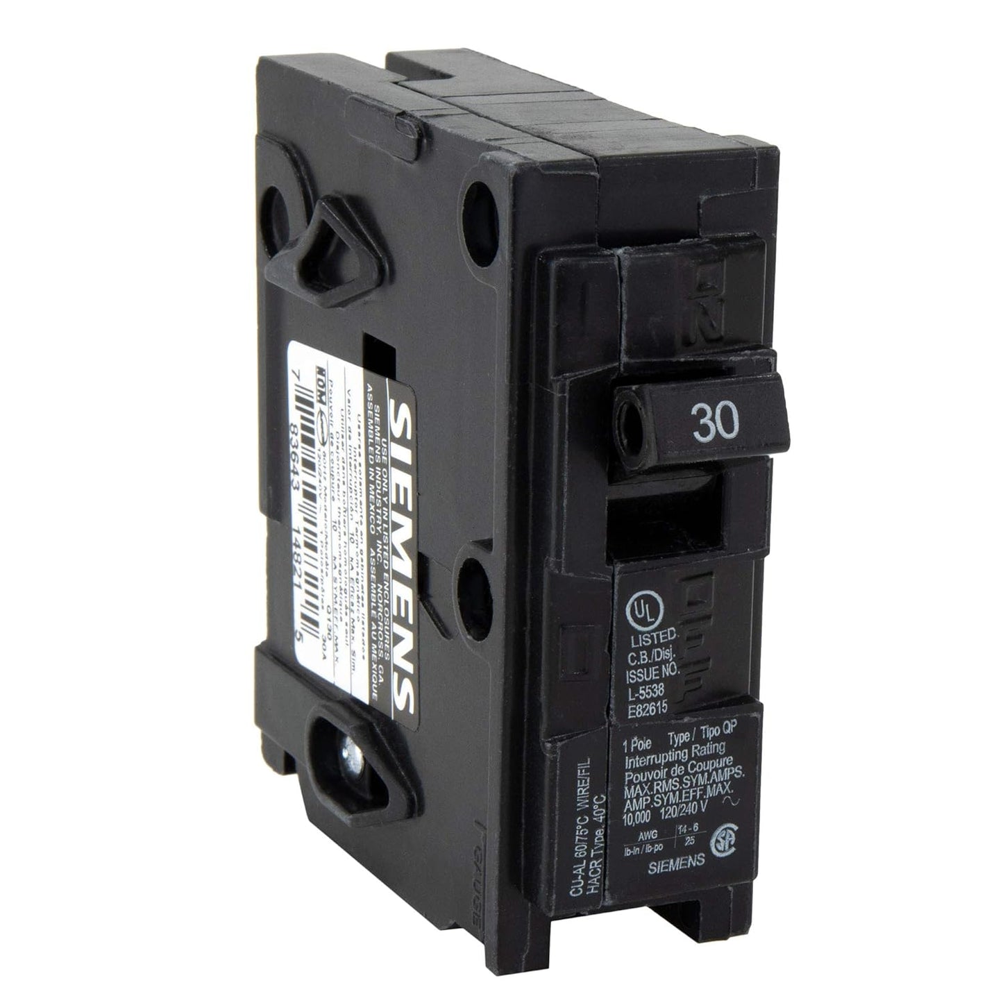 Breakers 30A Siemens  Q130 Single Pole Qp