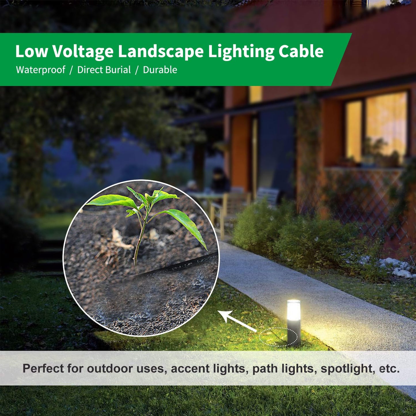 JINNO LOW VOLTAGE LANDSCAPE WIRE 12-2