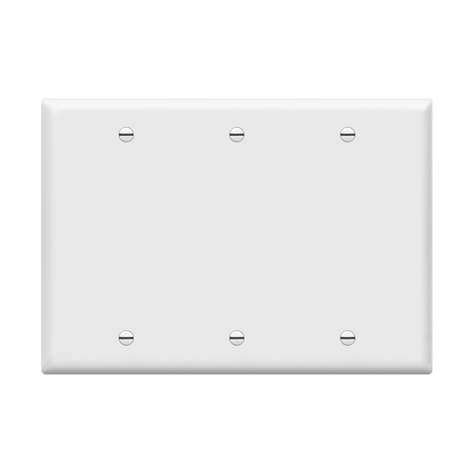 Blank Cover Three-Gang Wall Plate