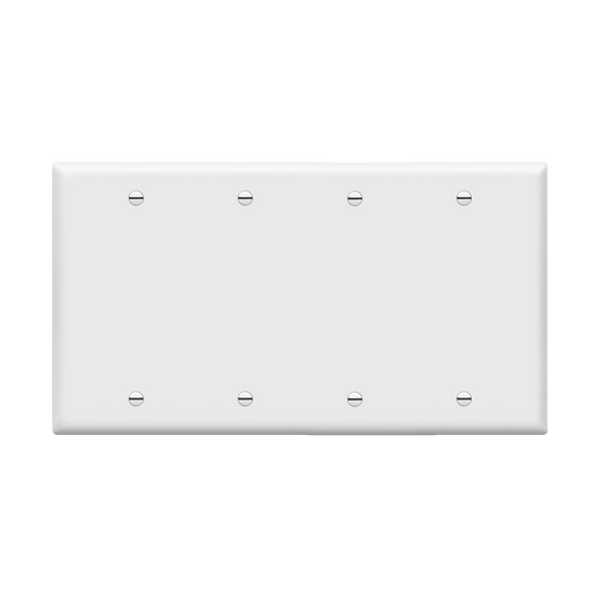 Blank Cover Four-Gang Wall Plate