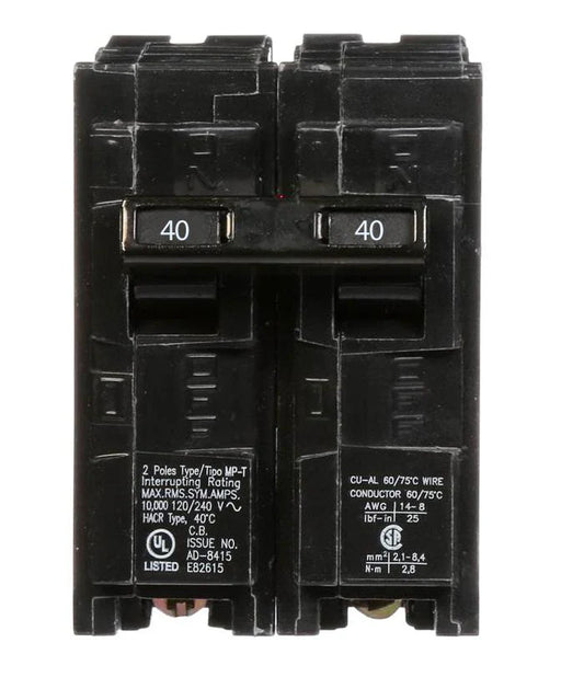 Breakers 40A   Q240 double Pole QP