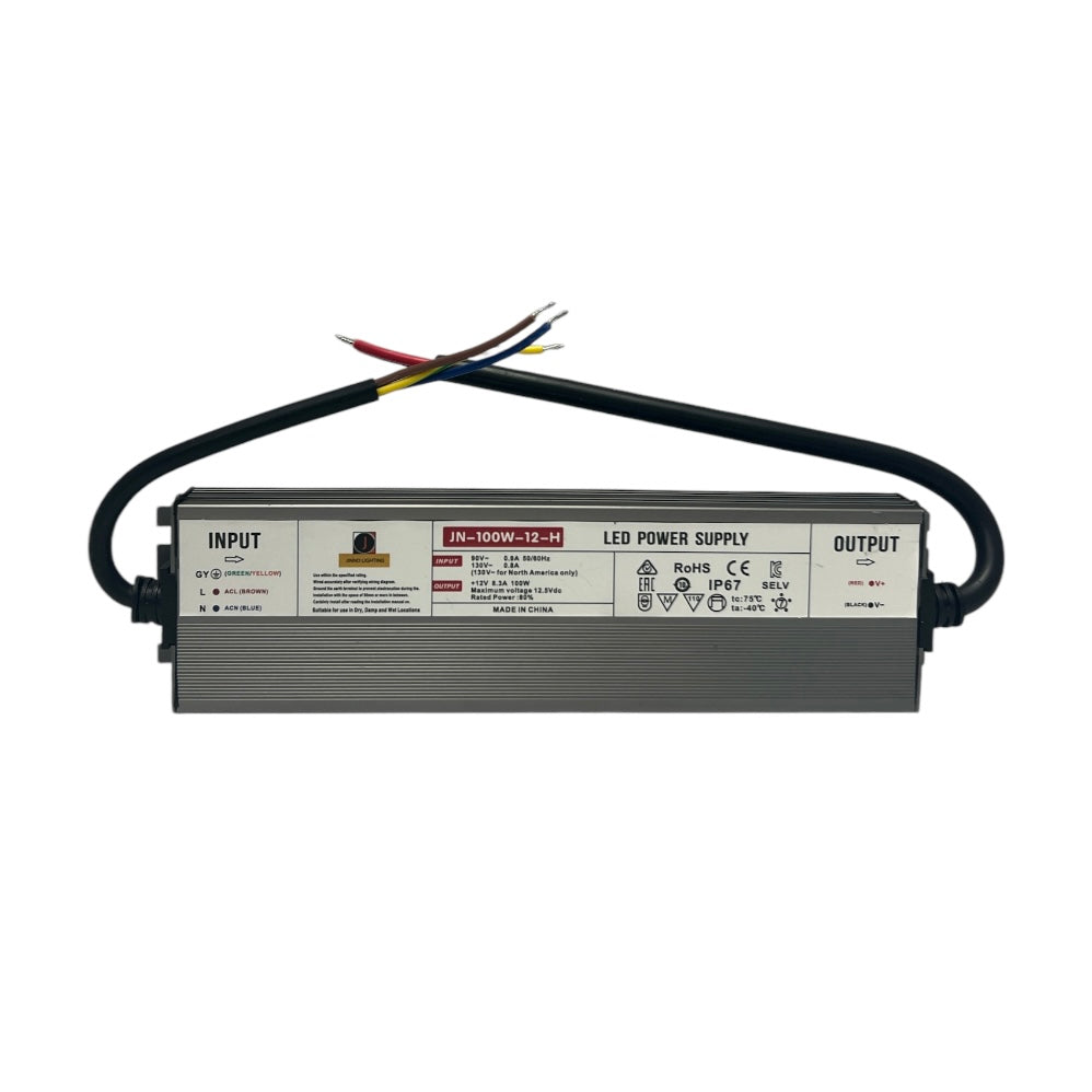 JN172 LED TRANSFORMER NON-DIM 12V-100W IP67