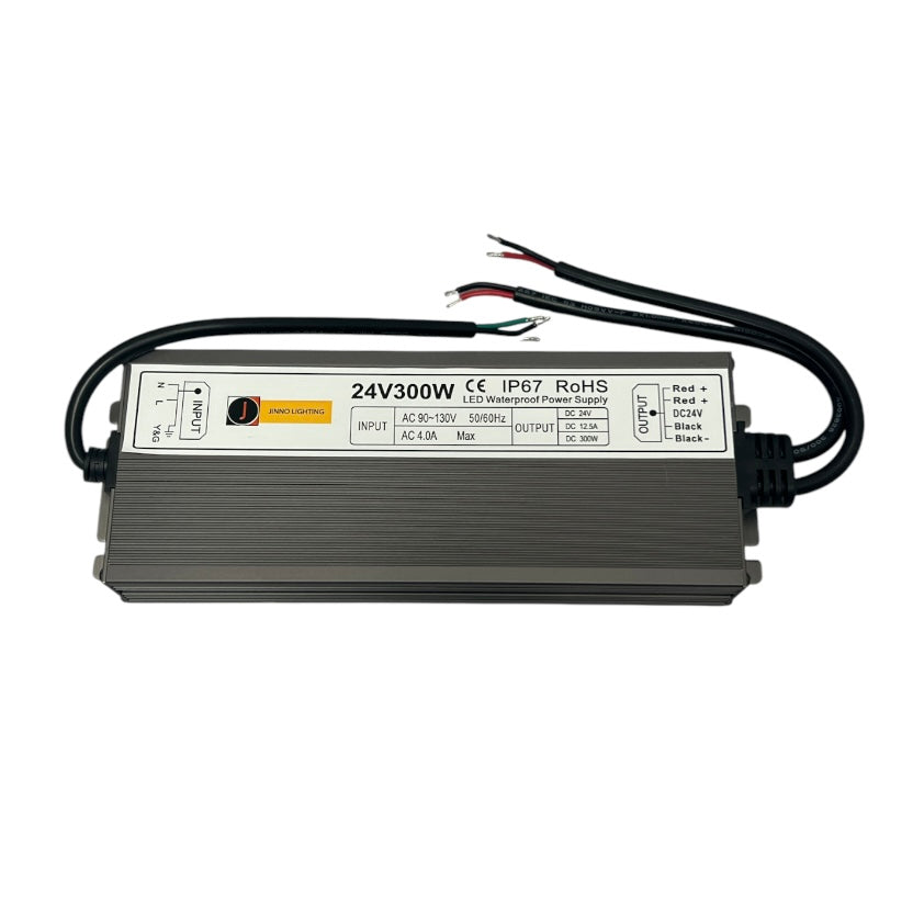 JN174 LED TRANSFORMER NON-DIM 24V-300W IP67