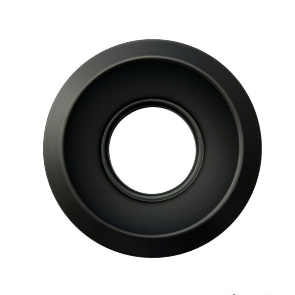 JN118 4"INCH TRIM BLACK ROUND SMOOTH