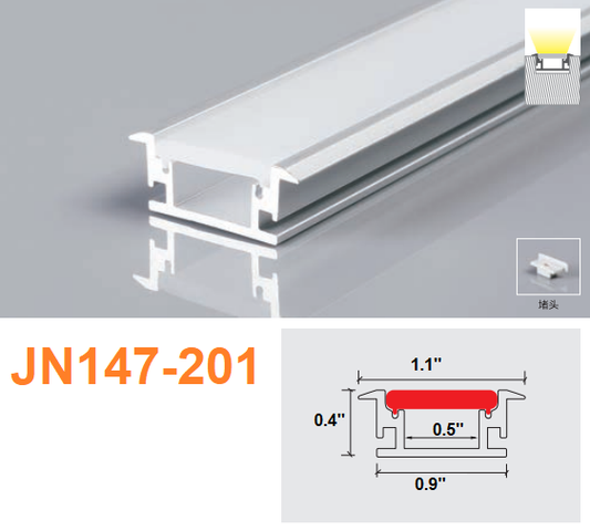 JN147-201 LED Aluminum Channel 10 FT