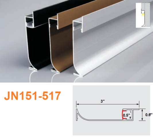 JN151-517 LED Aluminum Channel 10 FT