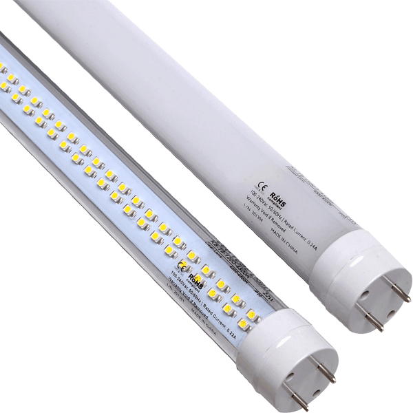 JN153 4FT LED TUBE LIGHT CLEAR 18W 4000K 120V