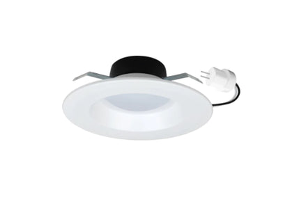 LS2-ZS-4”12V-5K LED 4 Inch Round Smooth Bi-Pin Low Voltage Trim 5K White Finish