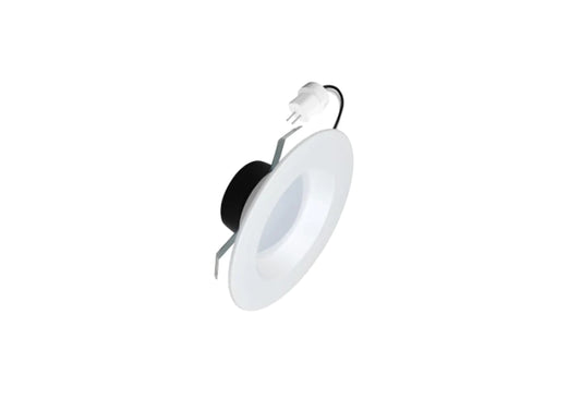 LS2-ZS-4”12V-3K LED 4 Inch Round Smooth Bi-Pin Low Voltage Trim 3K White Finish