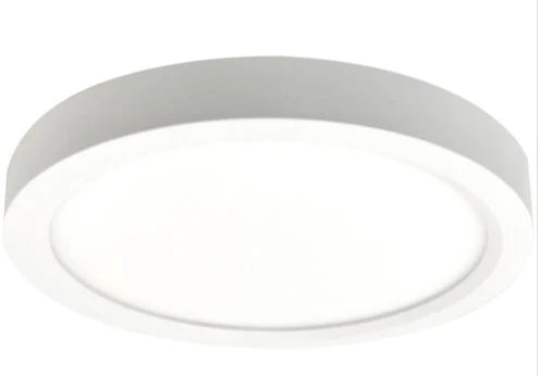 Nora Lighting NWELO-8R35WLE4 8 inch White Flush Mount Ceiling Light White Finish