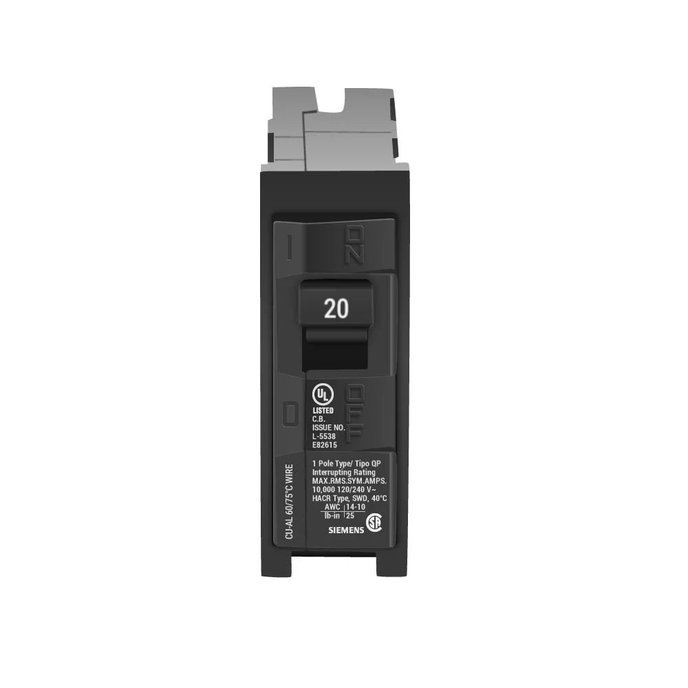 Breakers 20A Siemens   Q120U  Single Pole QP