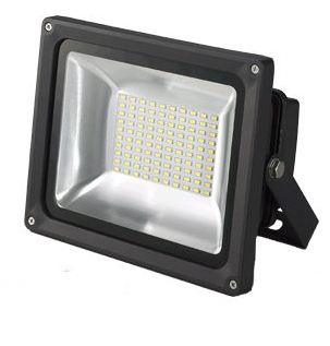 75W SFL LED Flood Light Outdoor with U Bracket Mount, Wall Mount 5000K 800 Lumens Per Watt IP65 Waterproof LED Security Lights for Yard Garden Garage 50,000 Hour lifespan.