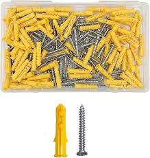 YELLOW VINYL ANCHOR WING 3/16X1 500PCS