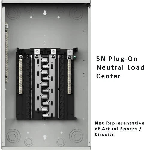 SN Series 200 Amp 12-Space 24-Circuit Outdoor Main Lug Plug-On Neutral Load Center